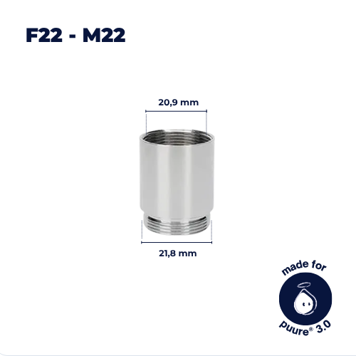 Adaptateur de Robinet F22–M22 (Extension M22)