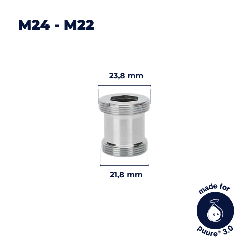 Adaptateur de Robinet M24–M22 (Inclus)