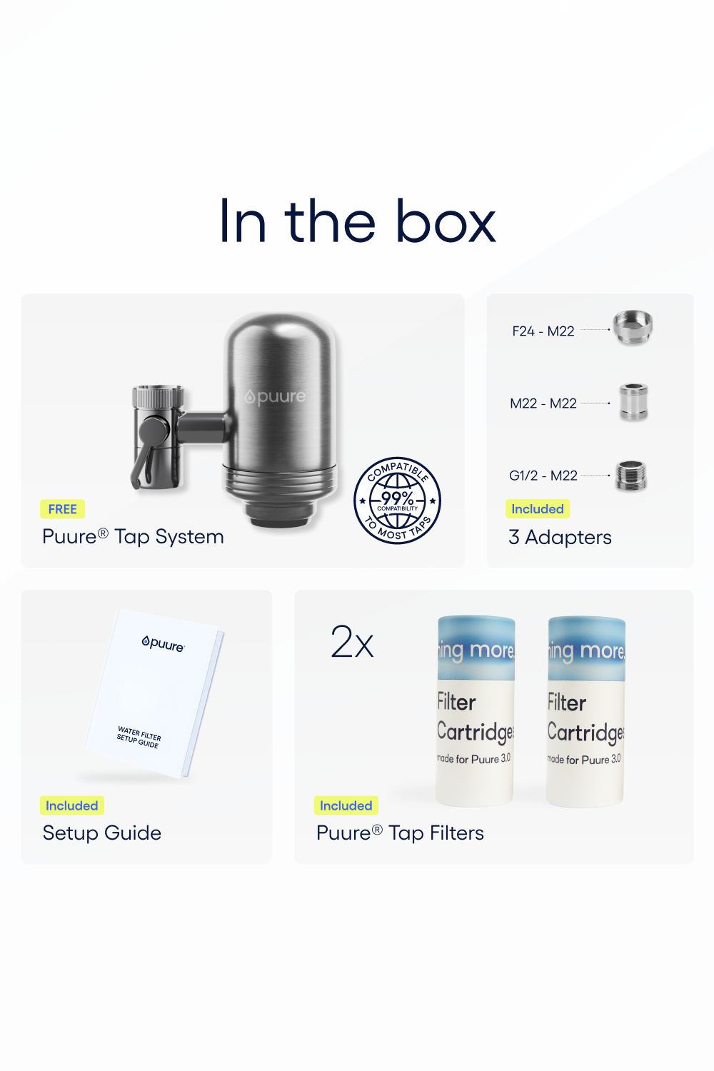 Système de Filtration pour Robinet Puure®️ 3.0
