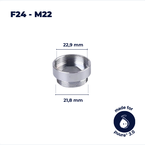 Adaptateur de Robinet F24–M22 (Inclus)