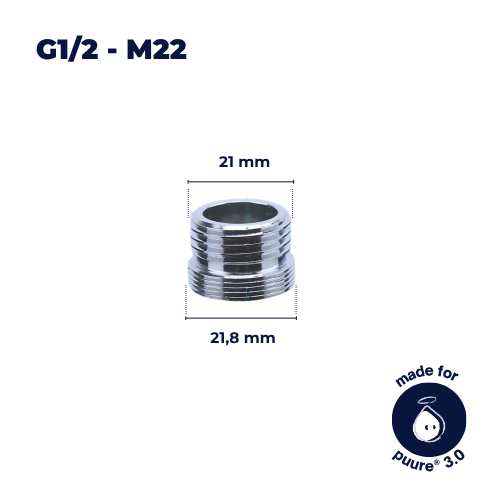 Adaptateur de Robinet G1/2–M22